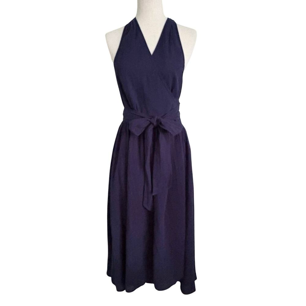 Polo Ralph Lauren
Navy Cotton Halter Wrap Dress
Women’s Size 6 Classic NWT - Picture 2 of 9